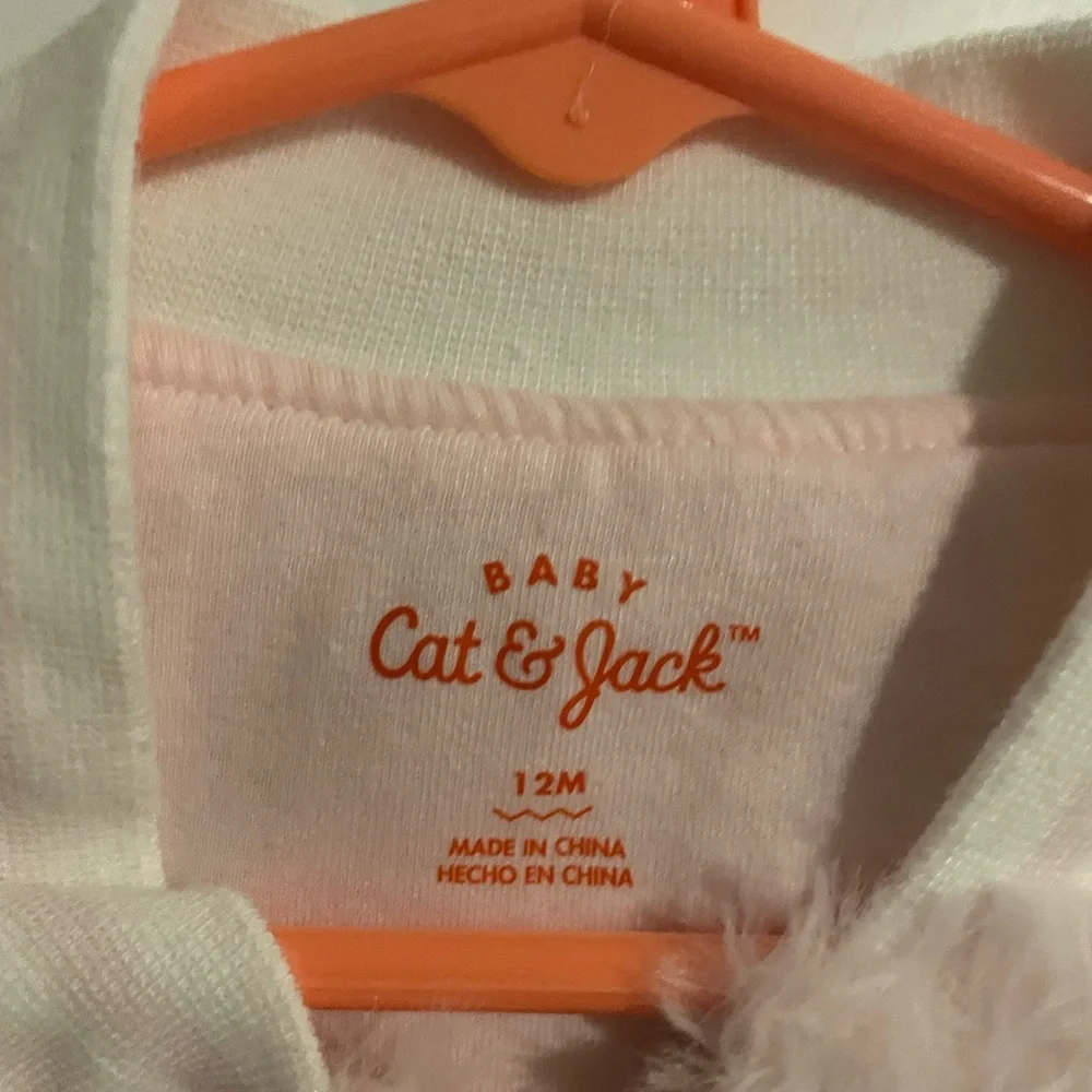 Cat & Jack Light Pink Faux Fur Kids Jacket